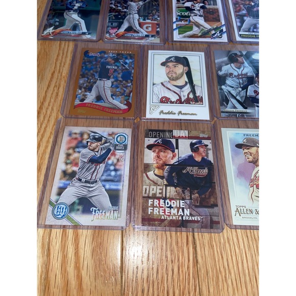 Freddie Freeman Baseball Card Bundle Lot x16 2017-2020‎ Atlanta Braves Dodgers - Picture 2 of 12